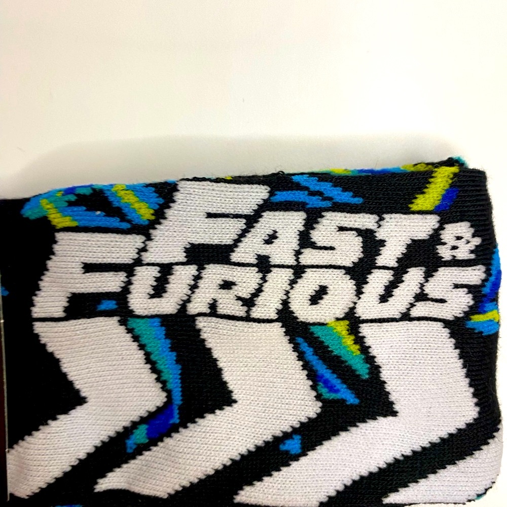Fast & Furious Crew Socks - Black, Blue, and Green 🌈 3 for $20 - Picture 3 of 5